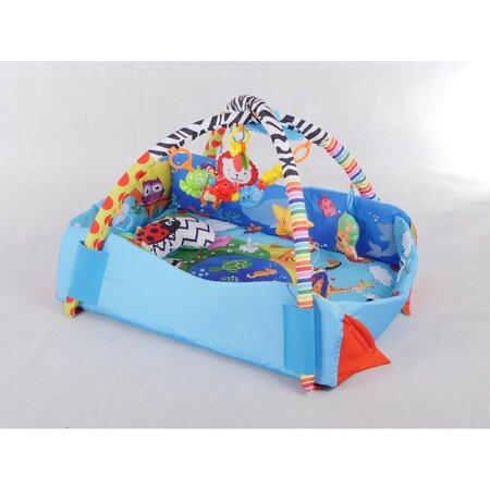 Salteluta interactiva cu jucarii Anika, Multicolor, Lionelo 572756
