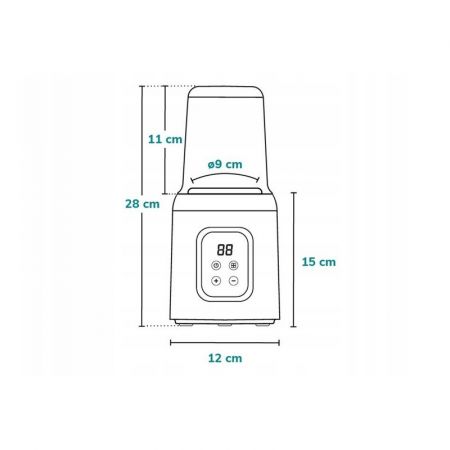 Incalzitor pentru biberoane 5 in 1 ThermUp 2.0, Alb, Lionelo 572792