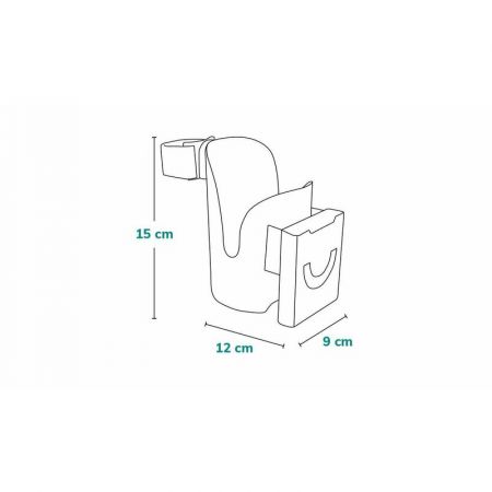 Suport universal 360 pentru biberon si telefon Ove, Negru, Lionelo 572965