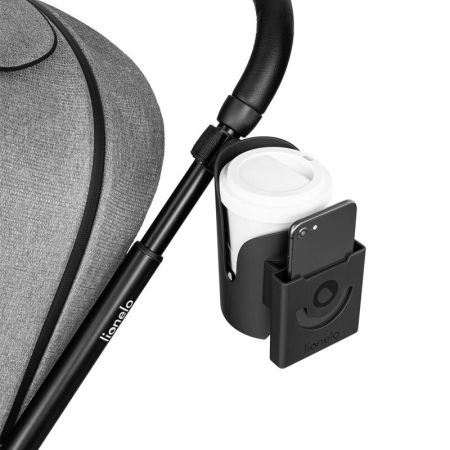 Suport universal 360 pentru biberon si telefon Ove, Negru, Lionelo 572964