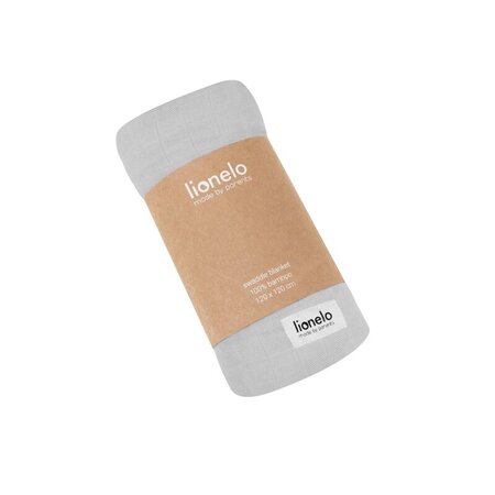 Paturica de infasat din bambus multifunctionala, 120x120 cm, Gri, Lionelo 572976