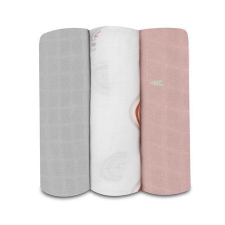 Set 3 scutece multifunctionale din bambus, 70x70 cm, Rainbow, Lionelo 572982