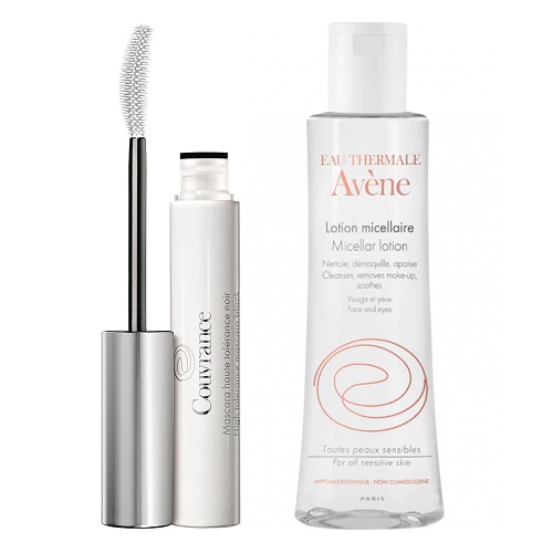 Pachet Mascara Couvrance, Negru, 7 ml si Lotiune micelara pentru ten sensibil, 100 ml, Avene