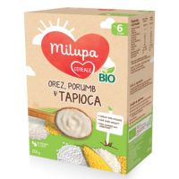 Cereale Bio cu orez, porumb si tapioca, +6 luni, 250 ml, Milupa