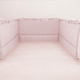 Aparatoare pentru patut Colectia Royal, 180x30 cm, Powder Pink, MimiNu 685267