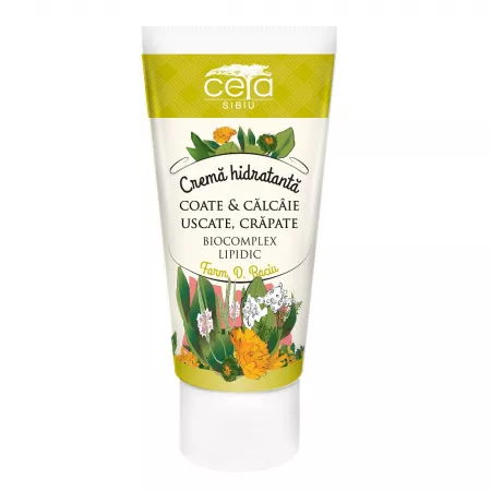 Crema hidratanta pentru coate si calcaie uscate si crapate, 50 ml, Ceta