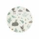 Aparatoare cu panglici pentru patut, 120 x 60 cm, Forest Friends Grey - Mint, MimiNu 573267