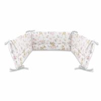 Aparatoare cu panglici pentru patut, 120x 60 cm, Sweet Deer Pink, MimiNu