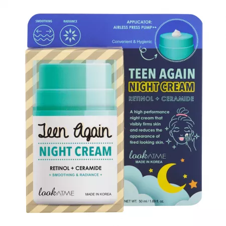 Crema de noapte cu retinol si ceramide Teen Again, 50 ml, Look At Me