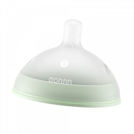 BORRN A0301E TETINA DIN SILICON   FLUX LENT ANTI-COLICI VERDE