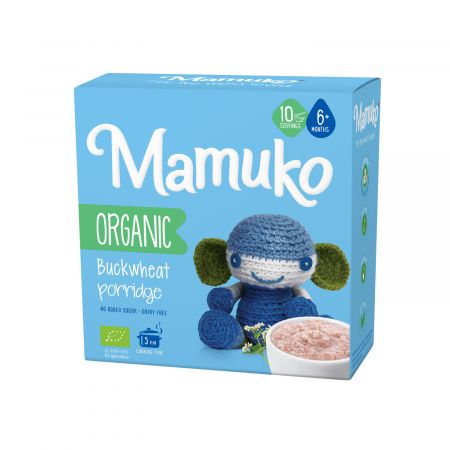 MAMUKO PORRIDGE DIN HRISCA BIO FARA ZAHAR 6+ LUNI 200G BIO*                                                                                           