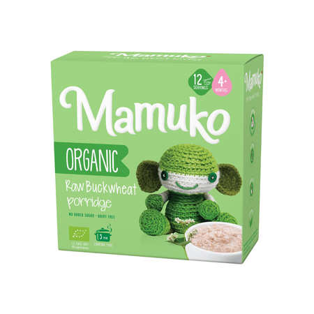 MAMUKO PORRIDGE DIN HRISCA RAW BIO FARA ZAHAR 4+ LUNI 200G BIO*