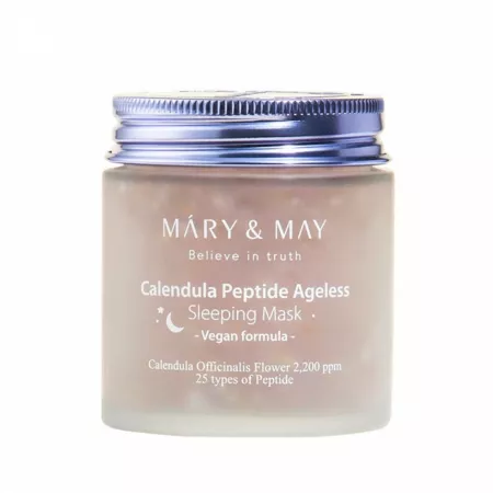 Masca pentru noapte cu galbenele si peptide, 110 g, Mary and May