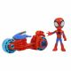 Spidey Prietenii Extraordinari Set Motocicleta si Figurina Spidey, 10 cm, Hasbro 573609