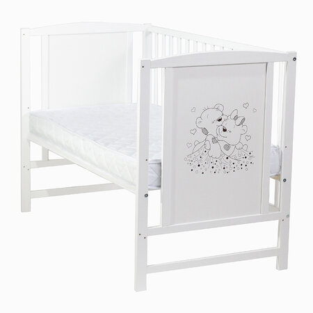 Patut din lemn masiv, 120 x 60 cm, Bears, E-Kids 573680