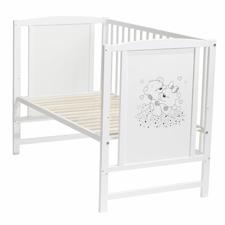 Patut din lemn masiv, 120 x 60 cm, Bears, E-Kids 573679