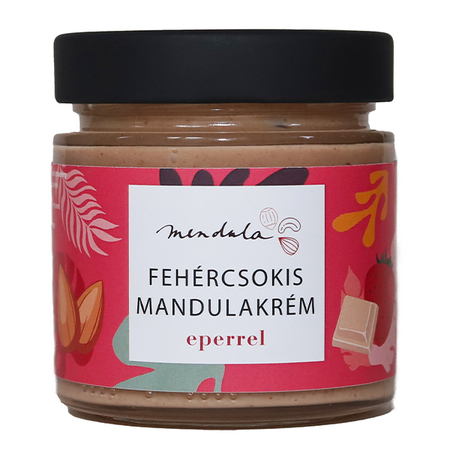 MENDULA BAKERY CREMA DE MIGDALE CU CIOCOLATA ALBA SI CAPSUNI 180 G