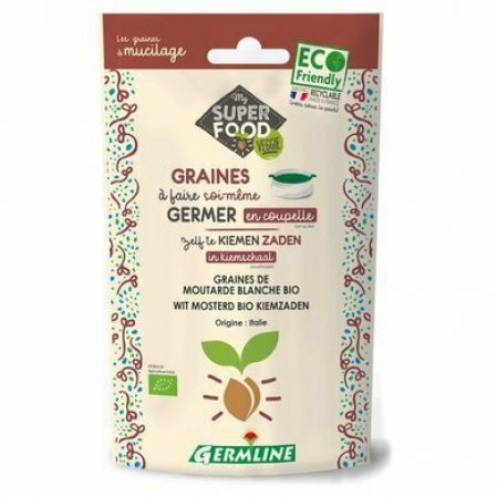 Boabe de Mustar Bio pentru germinat, 100 g, Germline