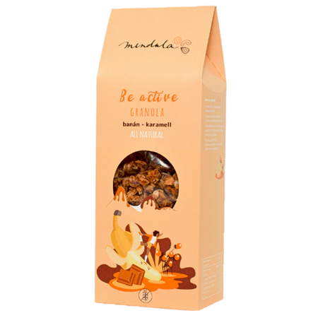 MENDULA BAKERY GRANOLA FARA GLUTEN CU BANANE SI CARAMEL 250 G