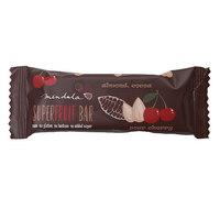 Baton cu cacao si visine fara gluten, 40 g, Mendula