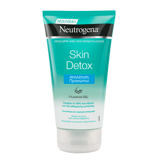 Gel-scrub revigorant pentru fata Skin Detox, 150 ml, Neutrogena 