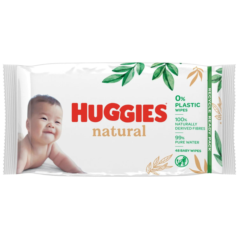 Servetele umede biodegradabile Natural, 48 buc, Huggies