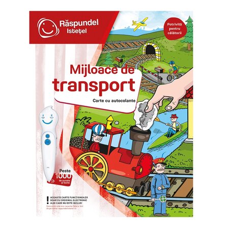Carte cu autocolante Mijloace de transport