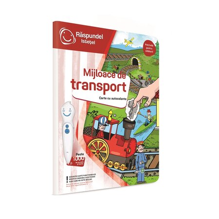 Carte cu autocolante Mijloace de transport, +3 ani, Raspundel Istetel 573773