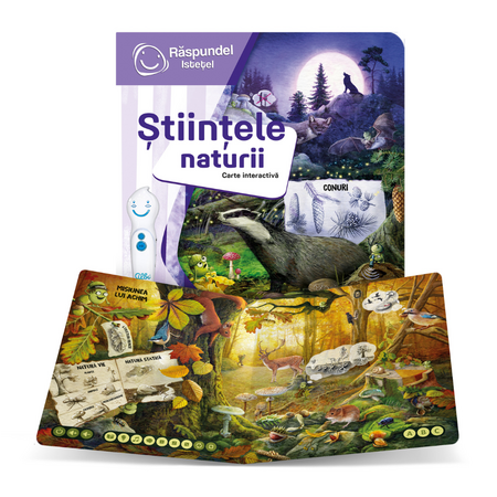 Carte interactiva Stiintele Naturii, Aventuri prin natura, +6 ani, Raspundel Istetel 573781