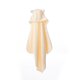 Prosop cu gluga Bebehug, 122 x 77cm, Crem, Twindeco 573829