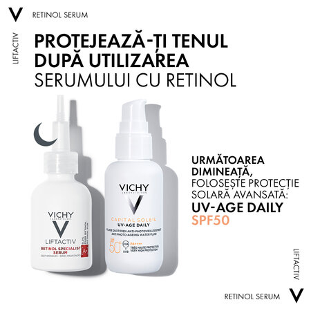 Ser antirid cu retinol Liftactiv Specialist, 30 ml, Vichy 573823