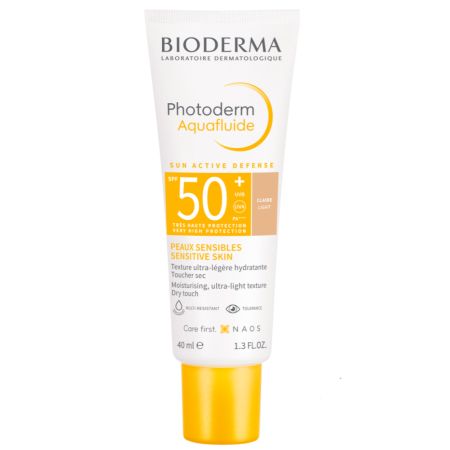 Crema lejera cu SPF50+ Photoderm Aquafluide, 40 ml, Claire, Bioderma