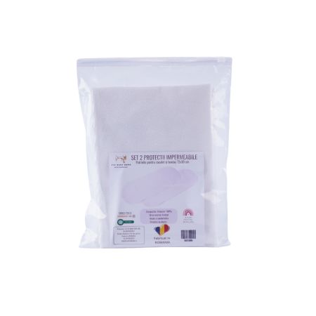 Set 2 protectii impermeabile pentru cosulet sau landou, 72x30 cm, Fic Baby 764357
