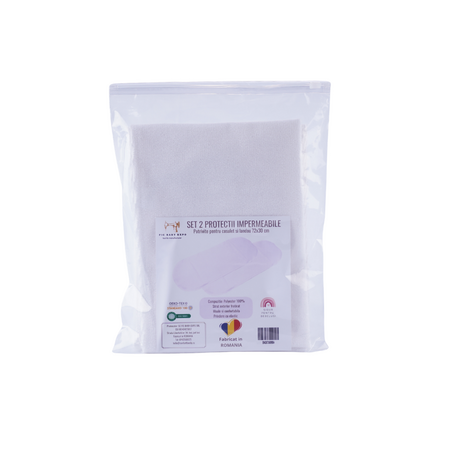 Set 2 protectii impermeabile pentru cosulet sau landou, 72x30 cm, Fic Baby 764357