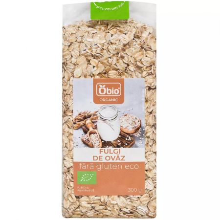 OBIO FULGI DE OVAZ BIO FARA GLUTEN 300G BIO*                                                                                                          