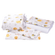 Lenjerie pentru patut cu 6 piese, 120 x 60 cm, model Albinute, Fic Baby 576428