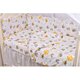 Lenjerie pentru patut cu 6 piese, 120 x 60 cm, model Albinute, Fic Baby 576429