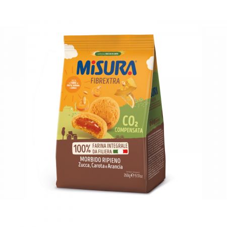 MISURA BISCUITI INTEGRALI CU DOVLEAC, MORCOVI SI PORTOCALE 260 G