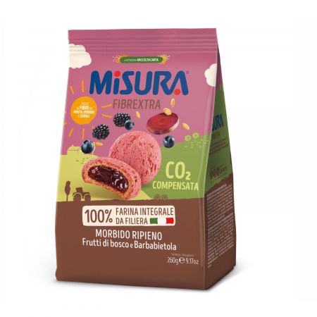 MISURA BISCUITI INTEGRALI CU FRUCTE DE PADURE, SFECLA SI STRUGURI 260 G