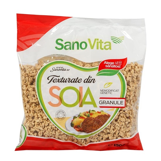 Granule vegetale din soia, 150 gr, Sanovita