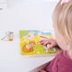 Puzzle din lemn Animal de companie, +12 luni, 4 piese, BigJigs 653073