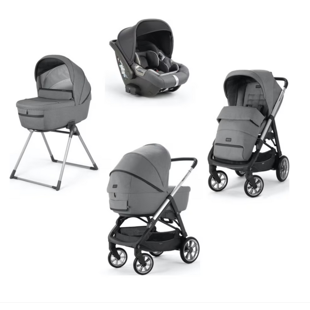 Carucior sistem 3 in 1 pentru copii Aptica Quattro, Kensington Grey, Inglesina