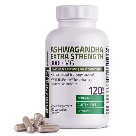 Ashwagandha 3000 mg cu Bioperina