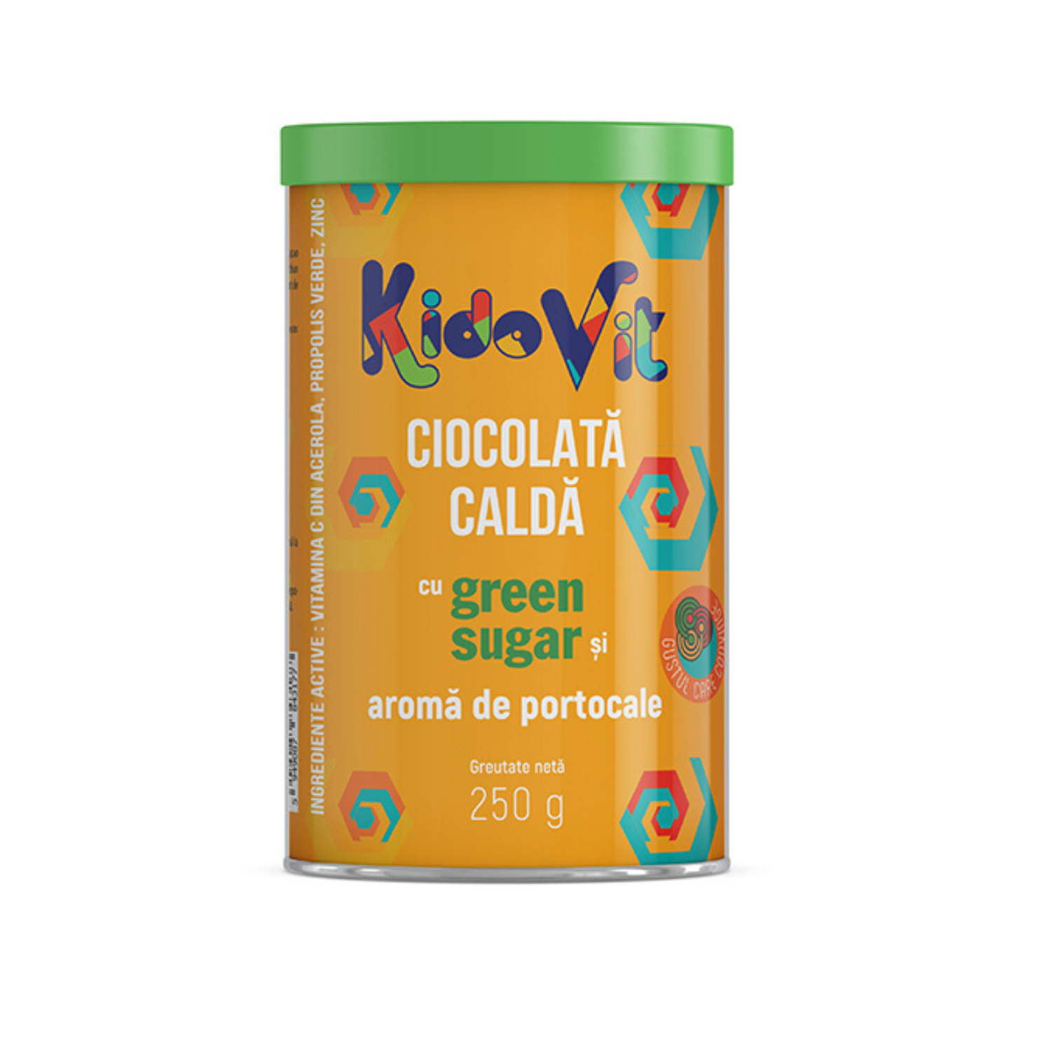 Ciocolata calda cu portocale Kidovit, 250 g, Remedia