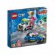 Set de creatie Politia in urmarirea furgonetei cu inghetata Lego City, 5 ani+, L60314, Lego 574293