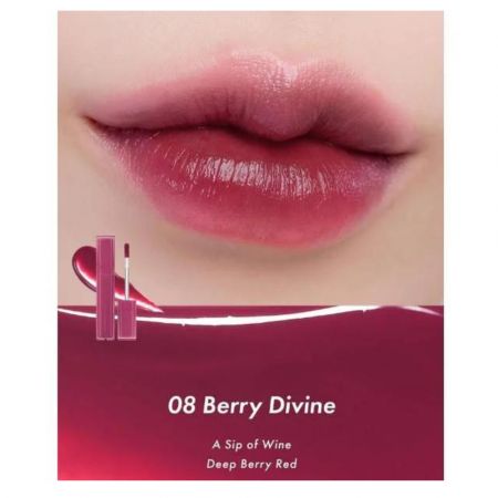 Ruj tint lichid pentru buze Dewyful Water Tint, 08 Berry Divine, Rom&Nd 582317