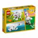 Set de creatie Iepure alb 3 in 1 Lego Creator, 8 ani+, 31133, Lego 574346