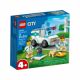 Set de creatie Ambulanta veterinara Lego City, 4 ani+, 60382, Lego 574365