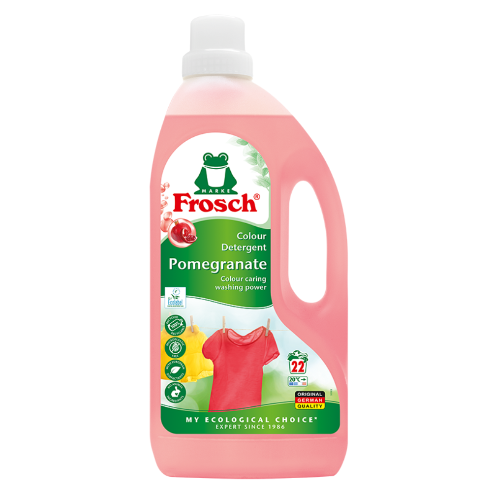 Detergent lichid pentru rufe colorate cu parfum de Rodie, 1500 ml, Frosch