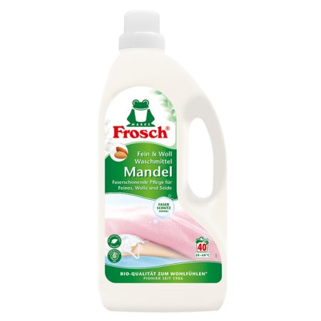 Detergent lichid pentru rufe Fine si Lana cu parfum de Migdale, 1500 ml, Frosch